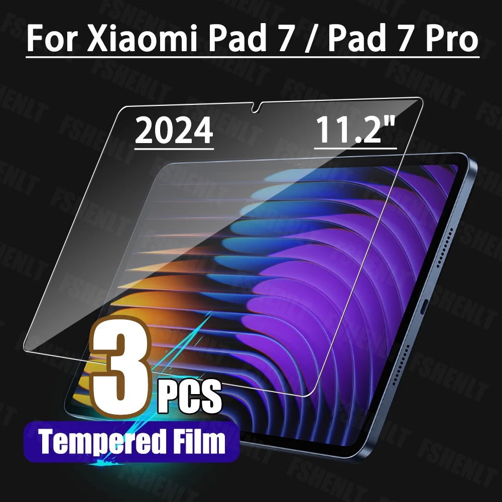 Screen Protector for xiaomi Pad 7 / 7 Pro, 11.2 inch,  2024, Tempered Glass, HD 9H Hardness, Anti-scratch, Anti-fall Tablet Film