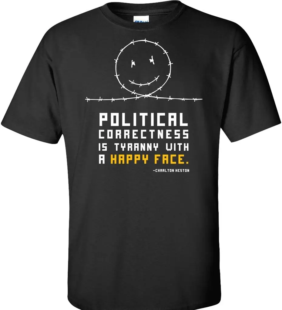 Gadsden and Culpeper Political Correctness Tyranny Shirt - Black