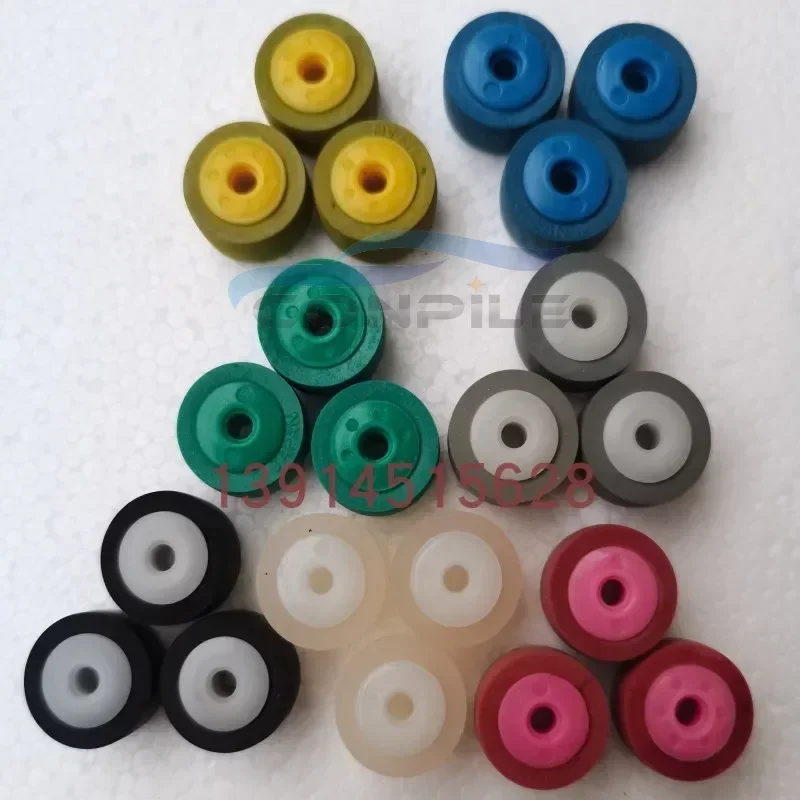 3pcs 13*8.3*6.3*2.5mm Pinch Roller for tape recorder Audio Amplifier Color Rubber Silicone cassette deck player