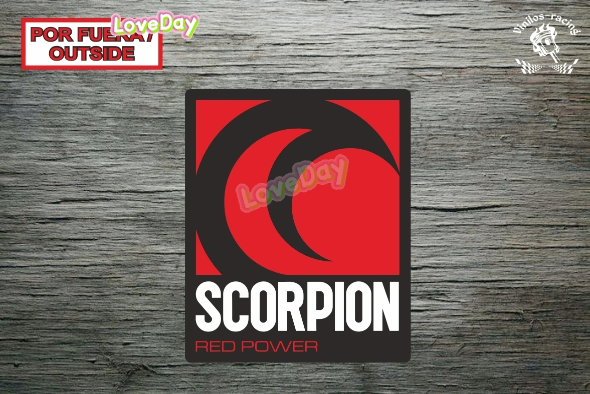 Car Sticker Decal Aufkleber Scorpion' S Red Power Exhaust NG BL Vinyl Sports Car Motorcycle Decorative Accessories Sticker