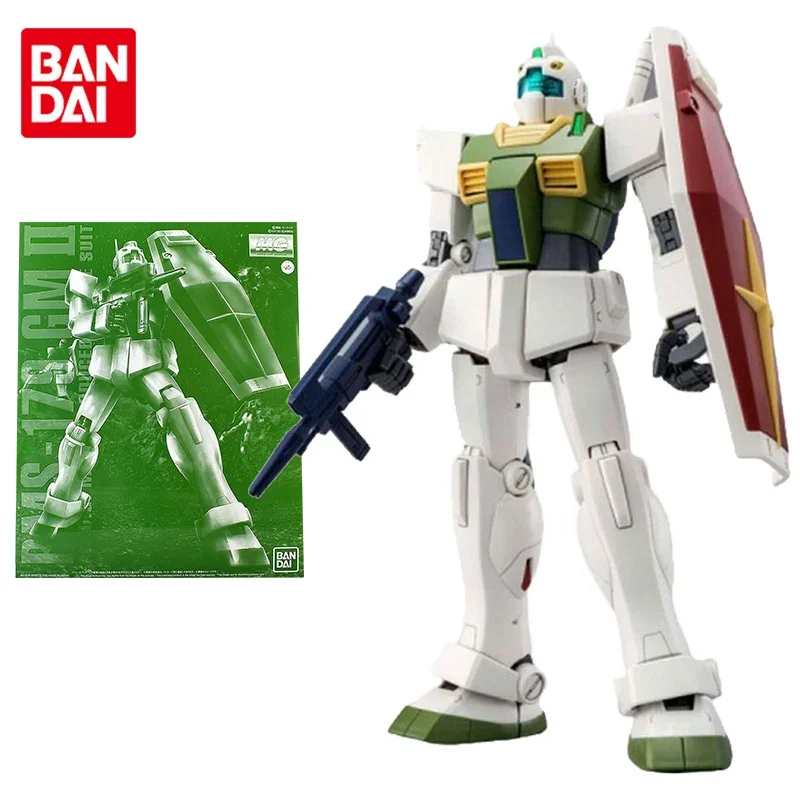 Bandai Gundam Model Kit Anime Figure PB Limited MG 1/100 RMS-179 GM 2 Genuine Gunpla Model Action Figure Toys for Children