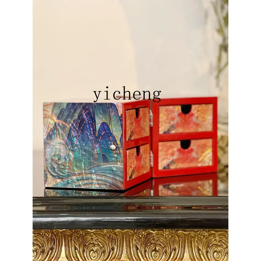 YFY  Fritillary Jewelry Box Nine-color Deer Storage Box High-end exquisite wedding gift makeup box