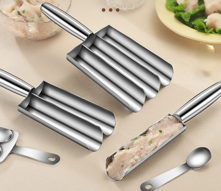 

Stainless Steel Meatball Maker Household Balls Minced Shrimp Taiwanese Meatballs Mold Artifact Multi-Functional Commercial