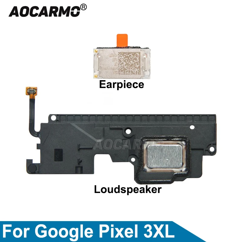 

Aocarmo For Google Pixel 3 XL 3XL Top Ear Speaker Earpiece Bottom Loudspeaker Buzzer Ringer Flex Cable Repair Part