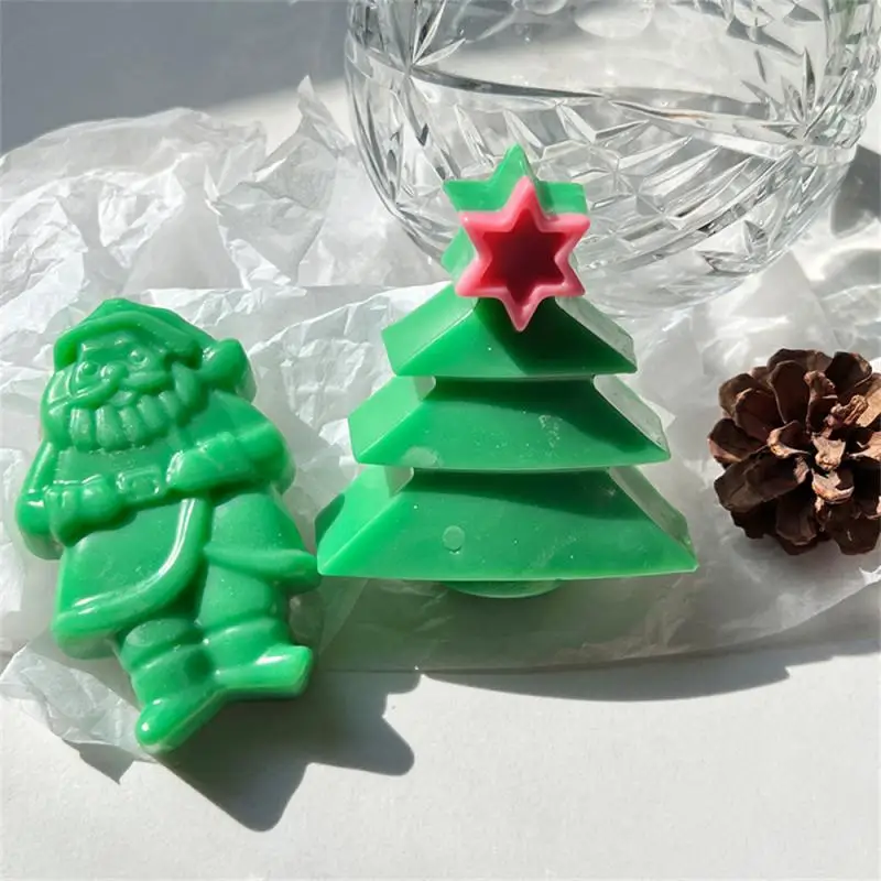 Handmade Soap Christmas Series Fruity Soap Refreshing Oil Control Santa Snowman Christmas Tree Soap Christmas Body Care Gift