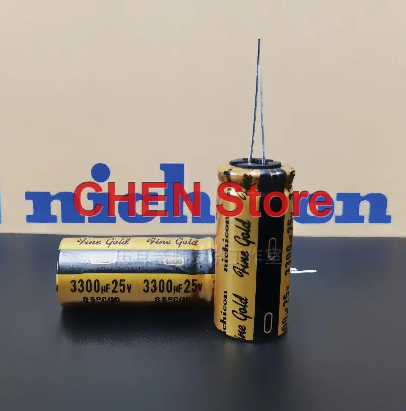 

4PCS/10PCS original NICHICON FG 3300UF 25V 18X40MM 85C fine gold audio electrolytic capacitor 25V3300UF free shipping