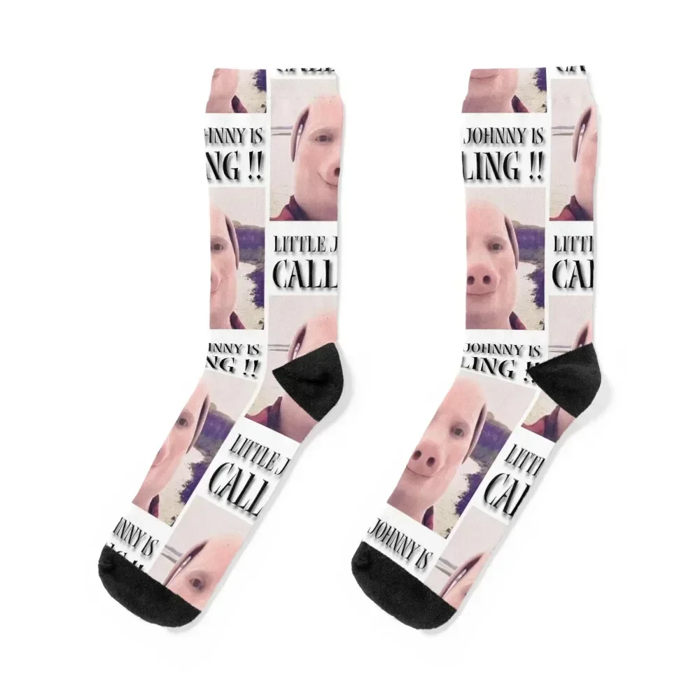 

John Pork- Brainrot Socks kawaii anti-slip cycling gift Men Socks Women's sport aesthetic custom cotton Luxury Woman Socks Men's