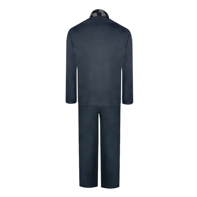 Película Despicable Me Gru Cosplay uniformes oscuros traje Gru hombres adultos abrigo pantalones bufanda traje de fantasía para Halloween Navidad