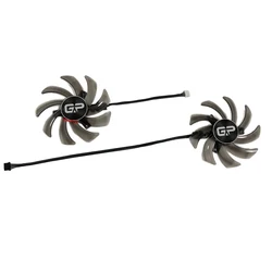 Graphics Card Fan,GPU Cooler,2Pcs/Set TH9210S2H-PAA01/FDC10H12S9-C/GA91S2U,For EMTEK RTX 2060 SUPER STORM X DUAL BASIC
