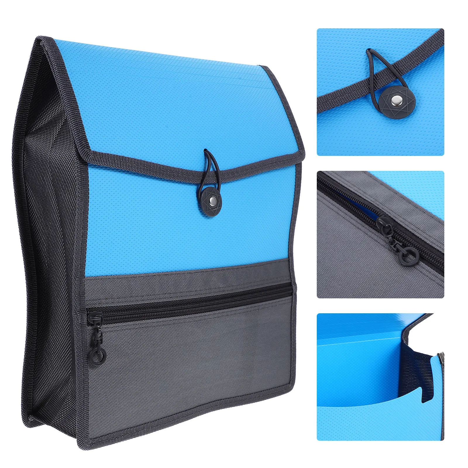 

Canvas Canvas Folder File Folder Document Pouch Waterproof Zippered Organizer Portable Bag For Business Office Use