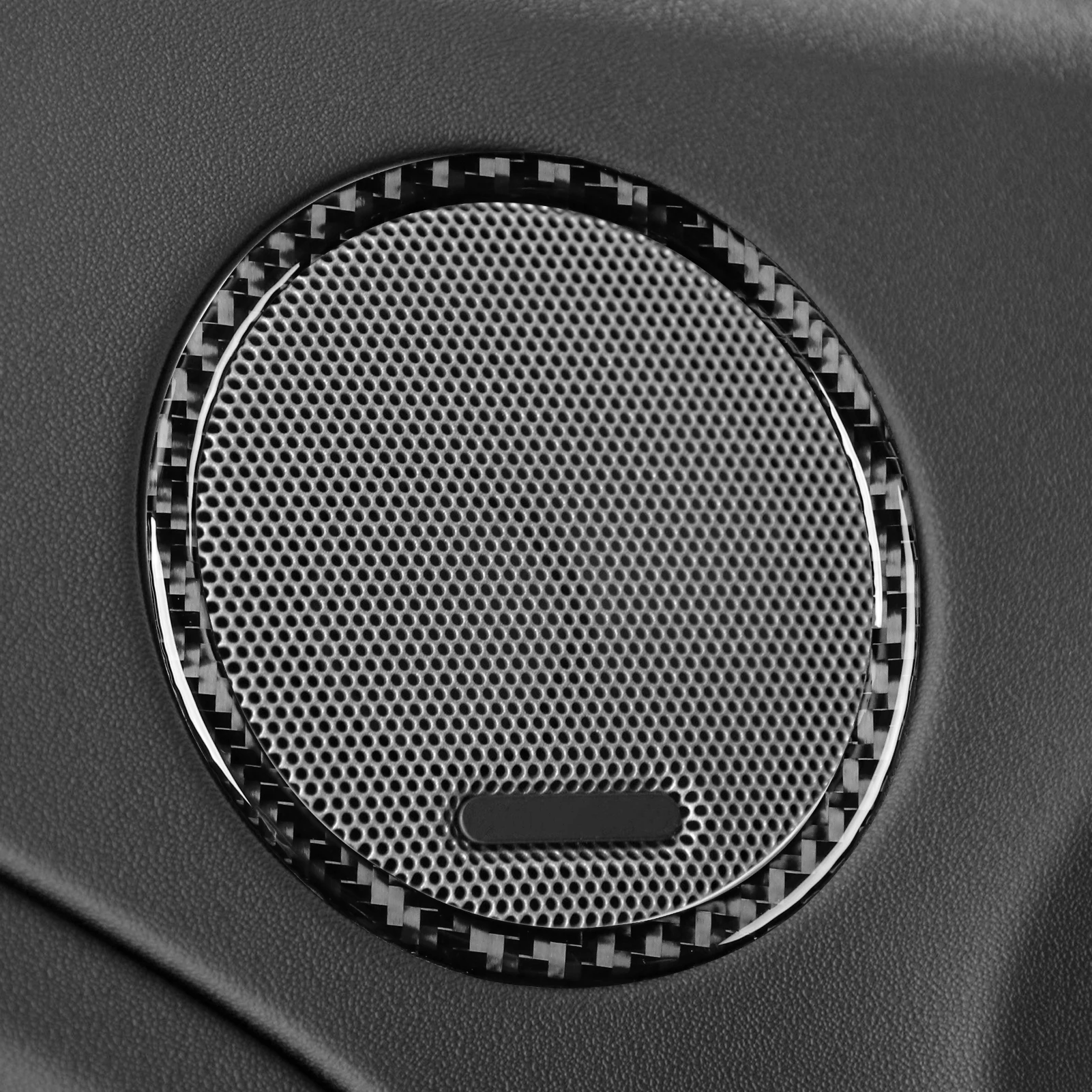 For Land Rover Range Rover Evoque 2012-2015 Carbon Fiber Door Speaker Horn Audio Frame Panel Trim Cover Car Accessories Sticker - view 2