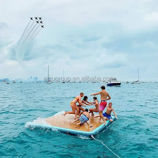 

Inflatable sup Dock Platform with Ladder