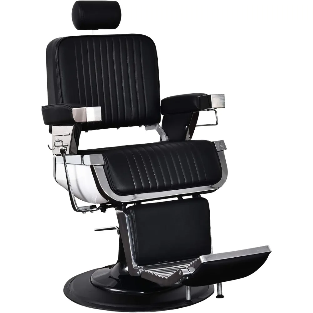 

All Purpose Heavy Duty Vintage Hydraulic Recline Barber Chair Salon Beauty Spa Styling Equipment Item Weight 159 Pounds