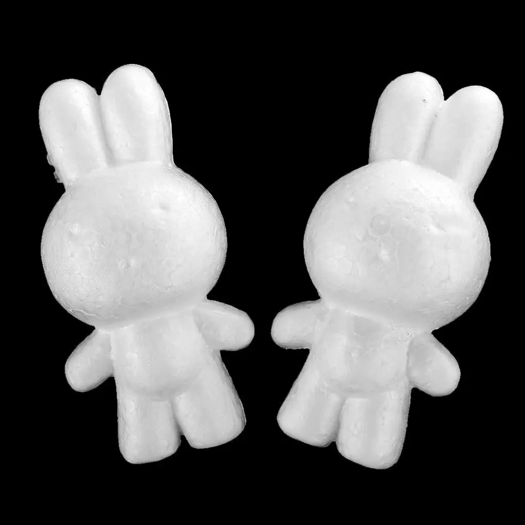 Handwork Art Foam DIY Rabbit Shaped Styrofoam Craft Material for Kids Creative Decoration Making