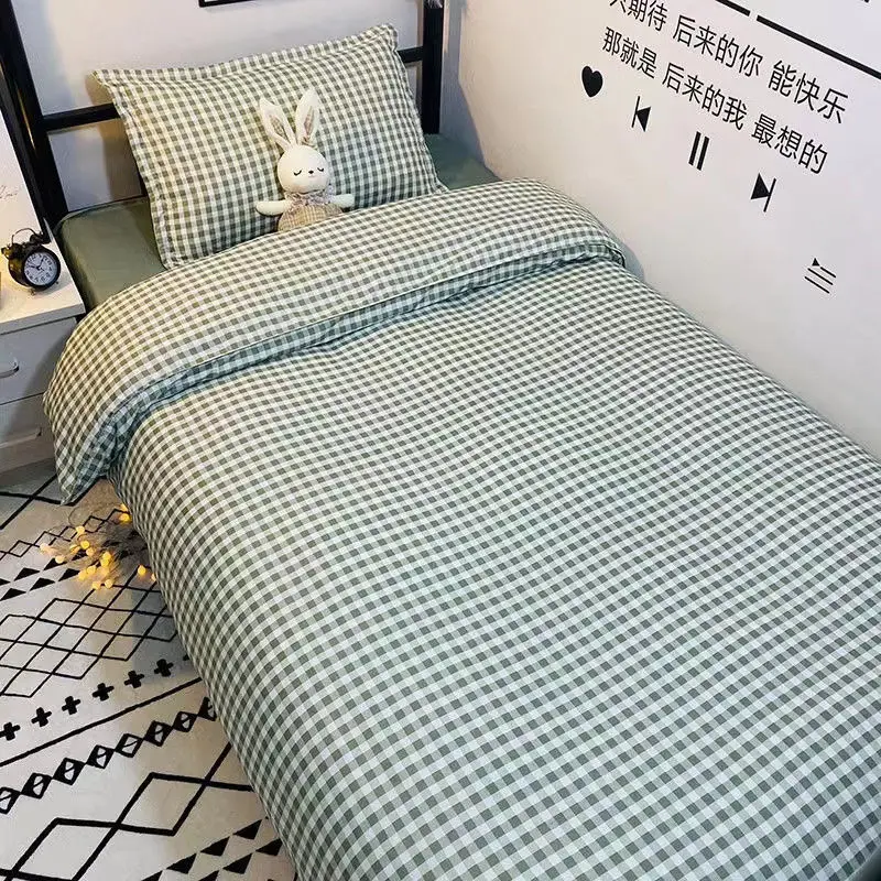 Washed Cotton Bed Sheets Four Seasons Soft Flat Sheet for King Queen Size Bedclothes Household Hotel Dormitory Mattress Covers