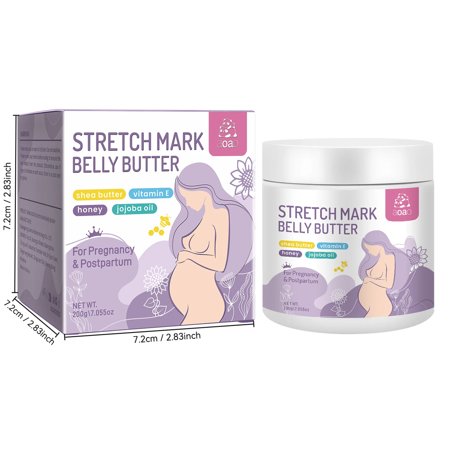 Shea Formula Body Butter, Pregnancy Skin Care, Belly Cream Containing Coconut Oil, Vitamin E, Olive Oil and Cocoa Butter