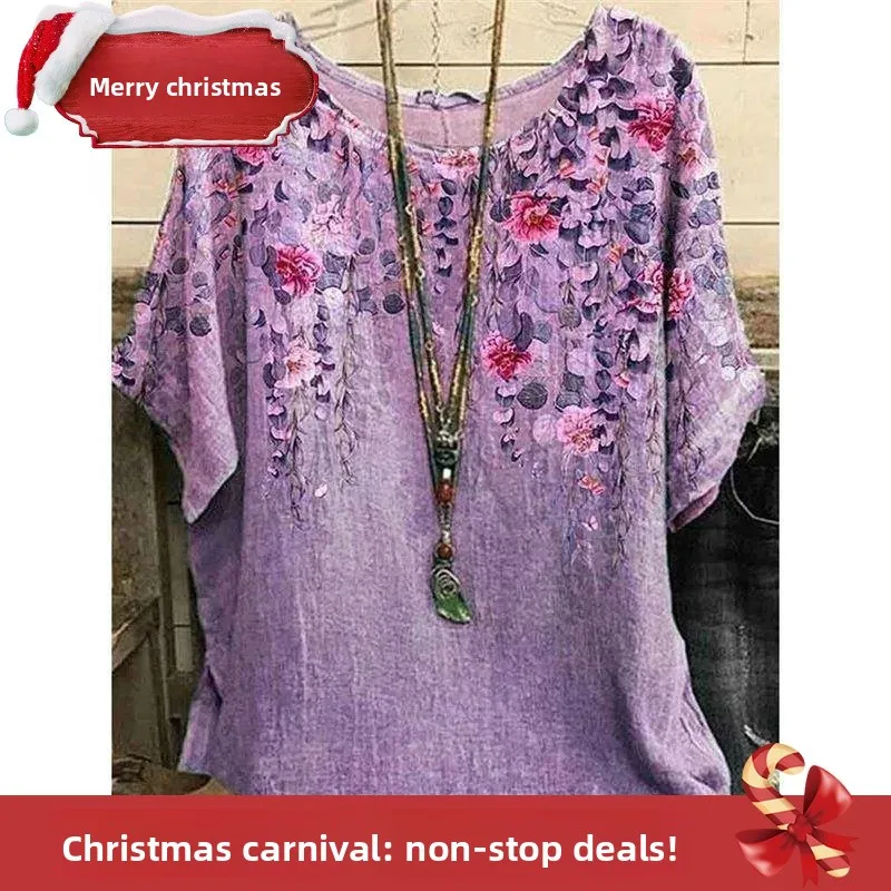 Faion المرأة ثلاثية الأبعاد زهرة تي شيرت مطبوع One-Ne ort Sve Top Ele الخريف الموسم السيدات طبقة قاعدة السراويل #1