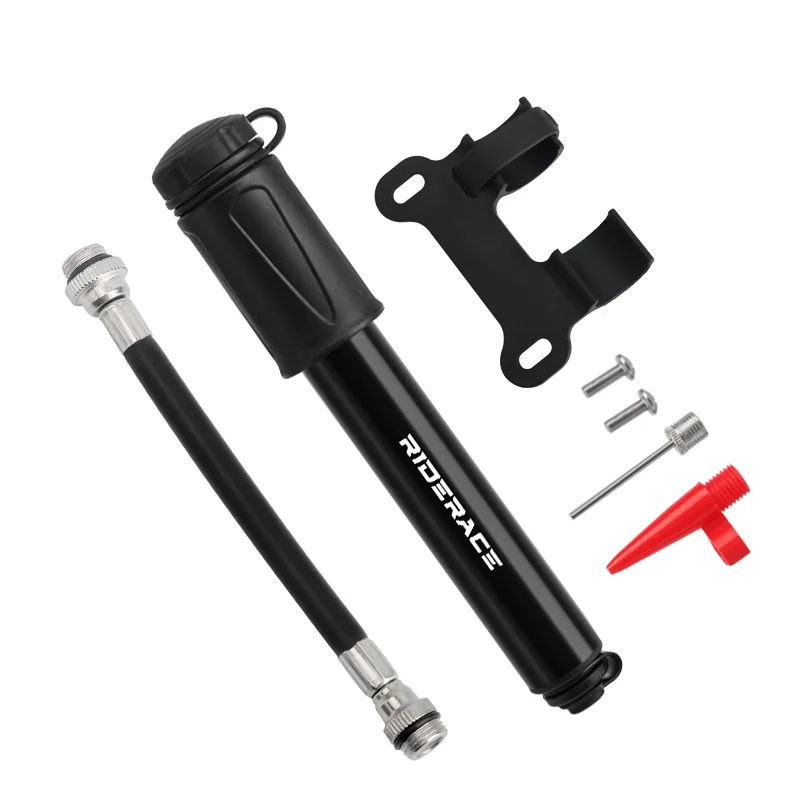 AliExpress riderace Portable Mini Bike Pump Schrader Presta Valve MTB Road Bicycle Tire Inflator Hand Air Ball Needle Hose Pump Cycling Accessories