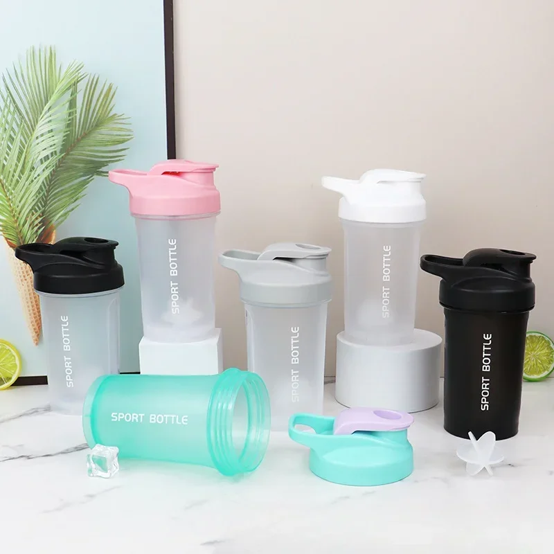 

300ml Portable Protein Powder Shaker Bottle Leak Proof Water Bottle for Gym Outdoor Fitness Training Sport Mixing Cup with Scale