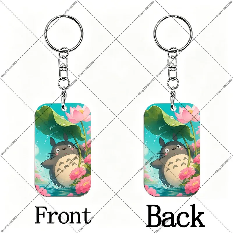 Totoro Creative Keychain Cartoon and Anime Character Derivative Keyrings Bags Decorations Kawaii Keychains Birthday Party Gifts view 5