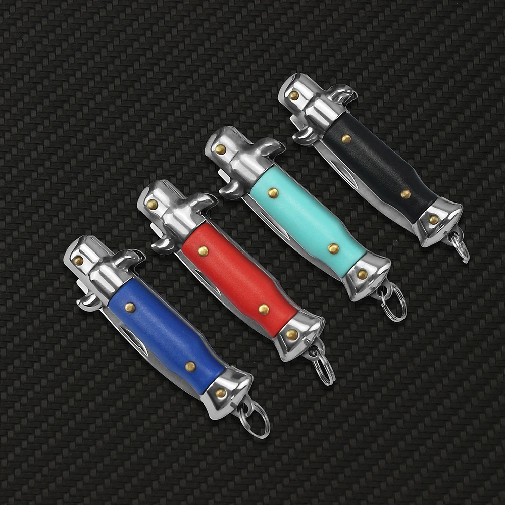 Imagem -06 - Tunafire-mini Folding Pocket Knife Multi Keychain Edc Portátil Outdoor Camping Pequeno Cortador Facas Abridor Desembalar Ferramentas