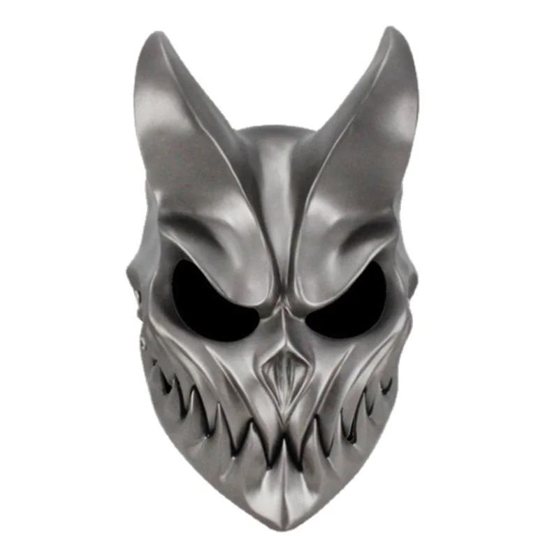 Máscara de la banda de la muerte Nuclear rusa, bola de Halloween, juego de rol, accesorio de terror, máscara móvil para la boca del hijo de la oscuridad