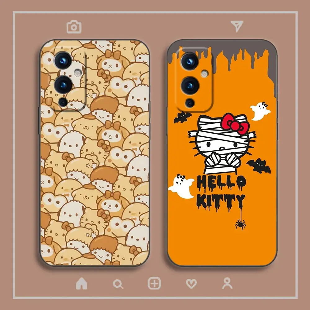 My M-Melody K-Kuromi Hello K-kitty Phone Funda Coque Case For Oneplus 9 8 8T 7 7T 6 5T ACE 2V NORD CE 2 3 N10 N100 Pro Case Capa