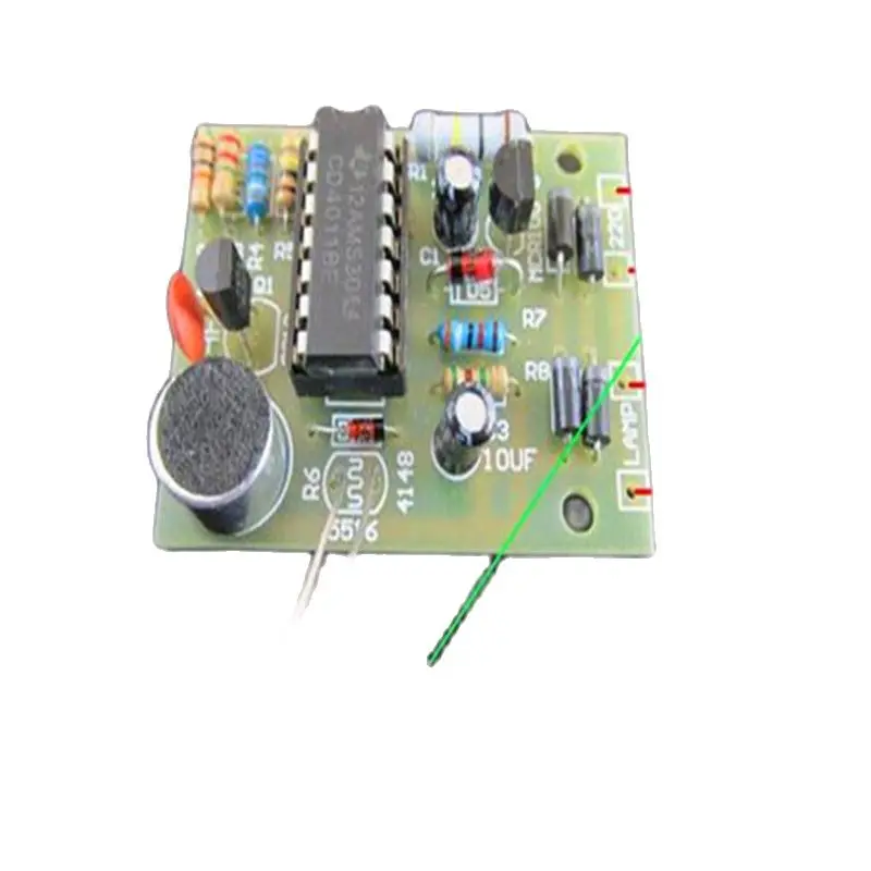 DIY Voice and Light Control Switch, CFL, LED, Incandescent, CD4011, Sound and Light Control