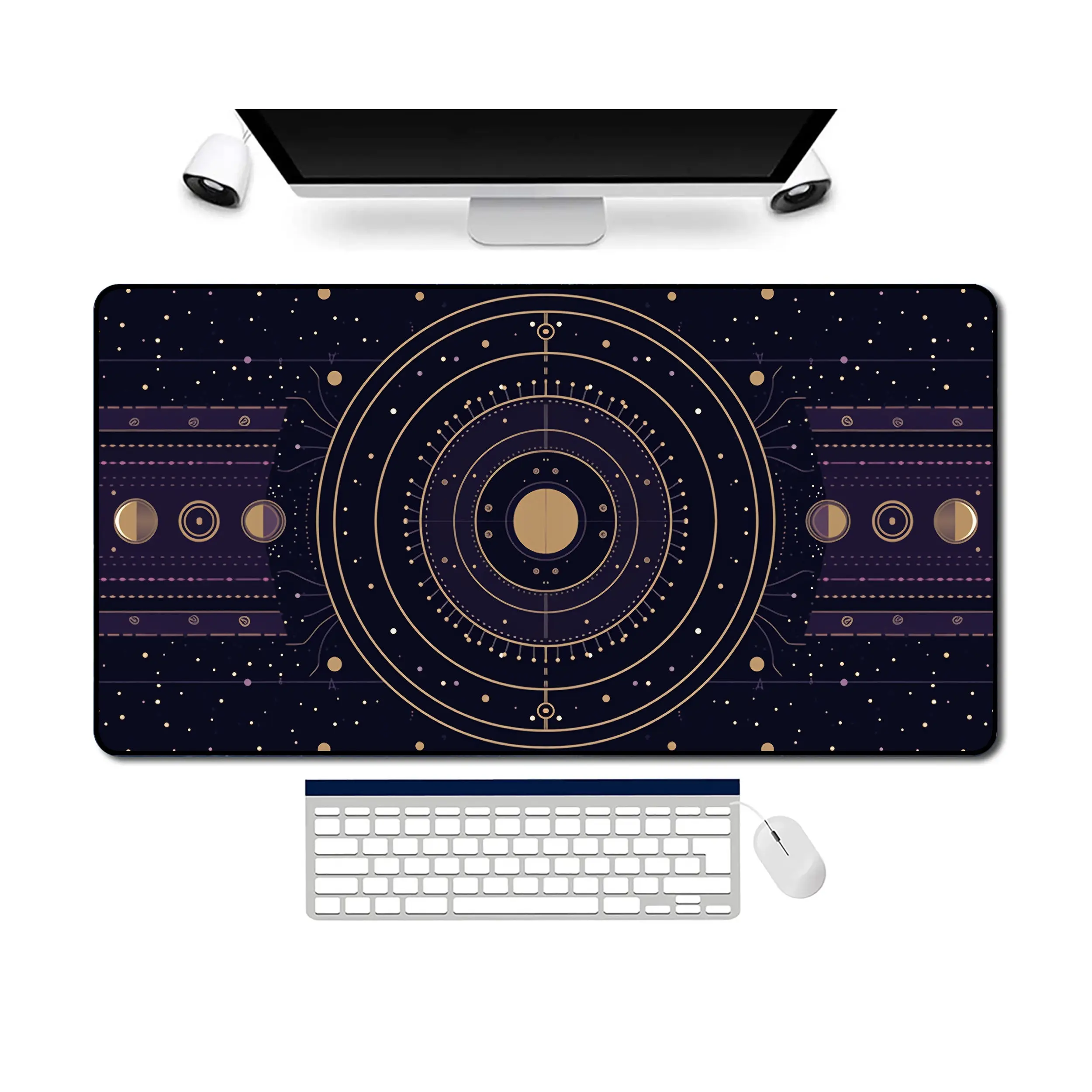 

Abstract Celestial Purple Desk Mat, Non-slip and Waterproof Gaming Mouse Pad, Cute Desktop Protector, An Ideal Gift for Friends.