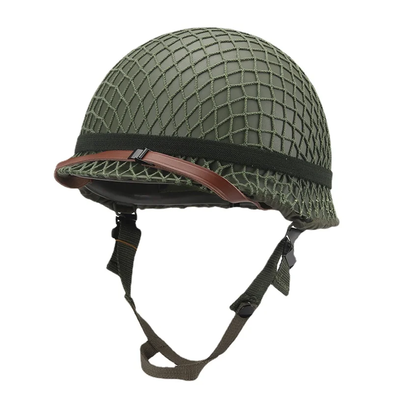 1.5กก.WWII WW2 World War II U.S. ทหาร M1หมวกกันน็อกการต่อสู้ America ยุทธวิธี Riot Helmet Us Army Militar อุปกรณ์เกียร์