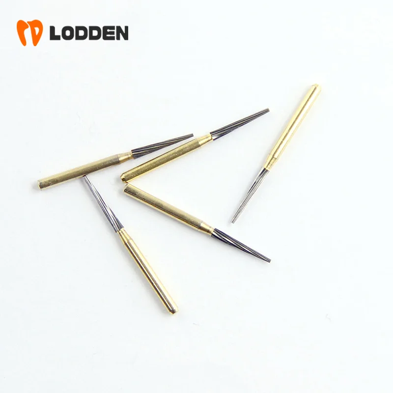 5pcs Dental Tungsten Carbide Burs Triming Finishing FG 7204 Flat End Taper Dentistry Grinding Drills Supplies for Dentists Tools