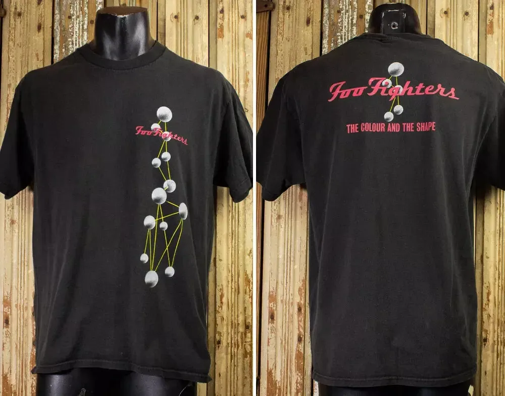 

Vintage Style Foo Fighter The Colour and the Shape Concert T Shirt 1997
