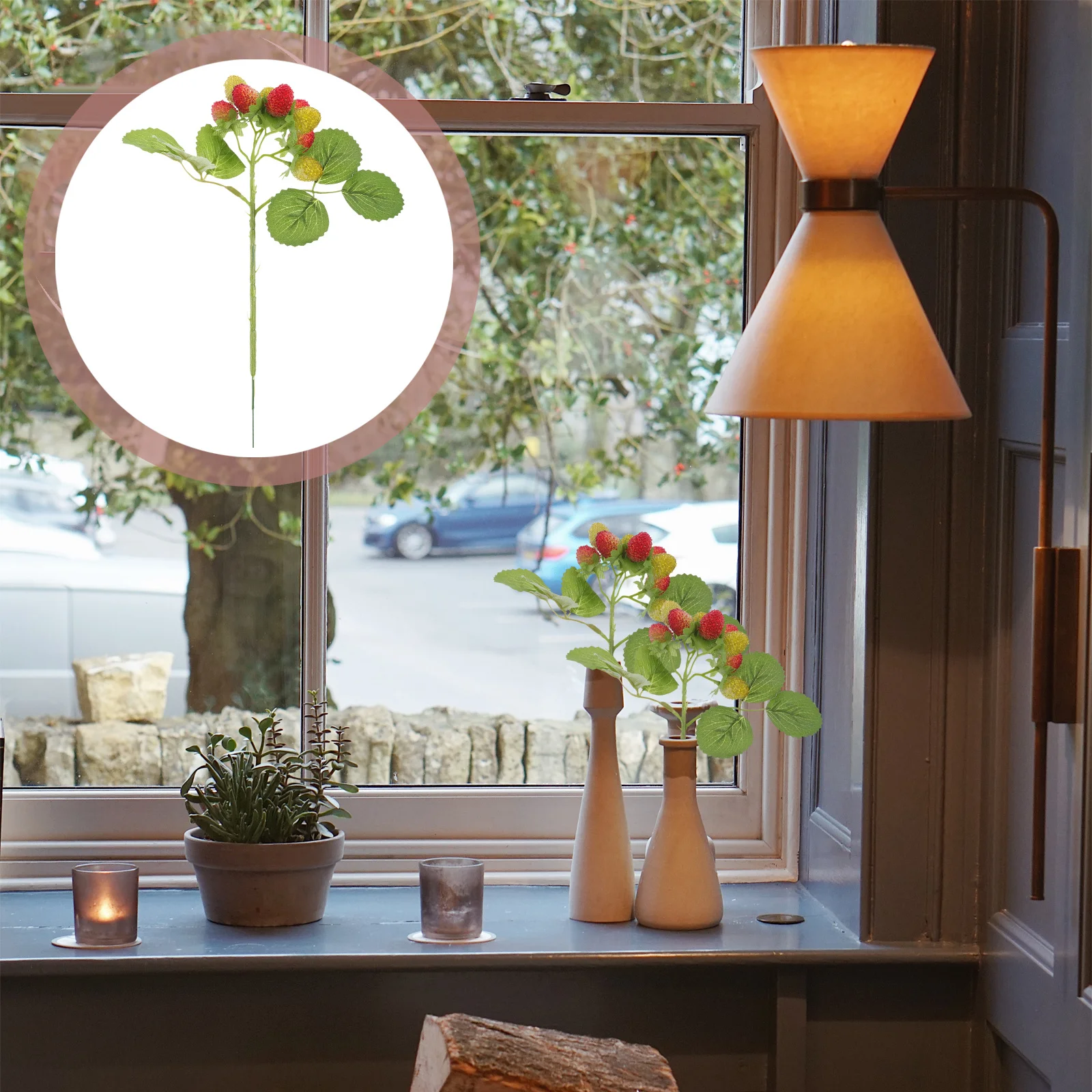 

4Pcs Simulation Waxberry Fake Fruit Plastic Decoration Home Kitchen Table Decor Party Display Props Fake Fruits