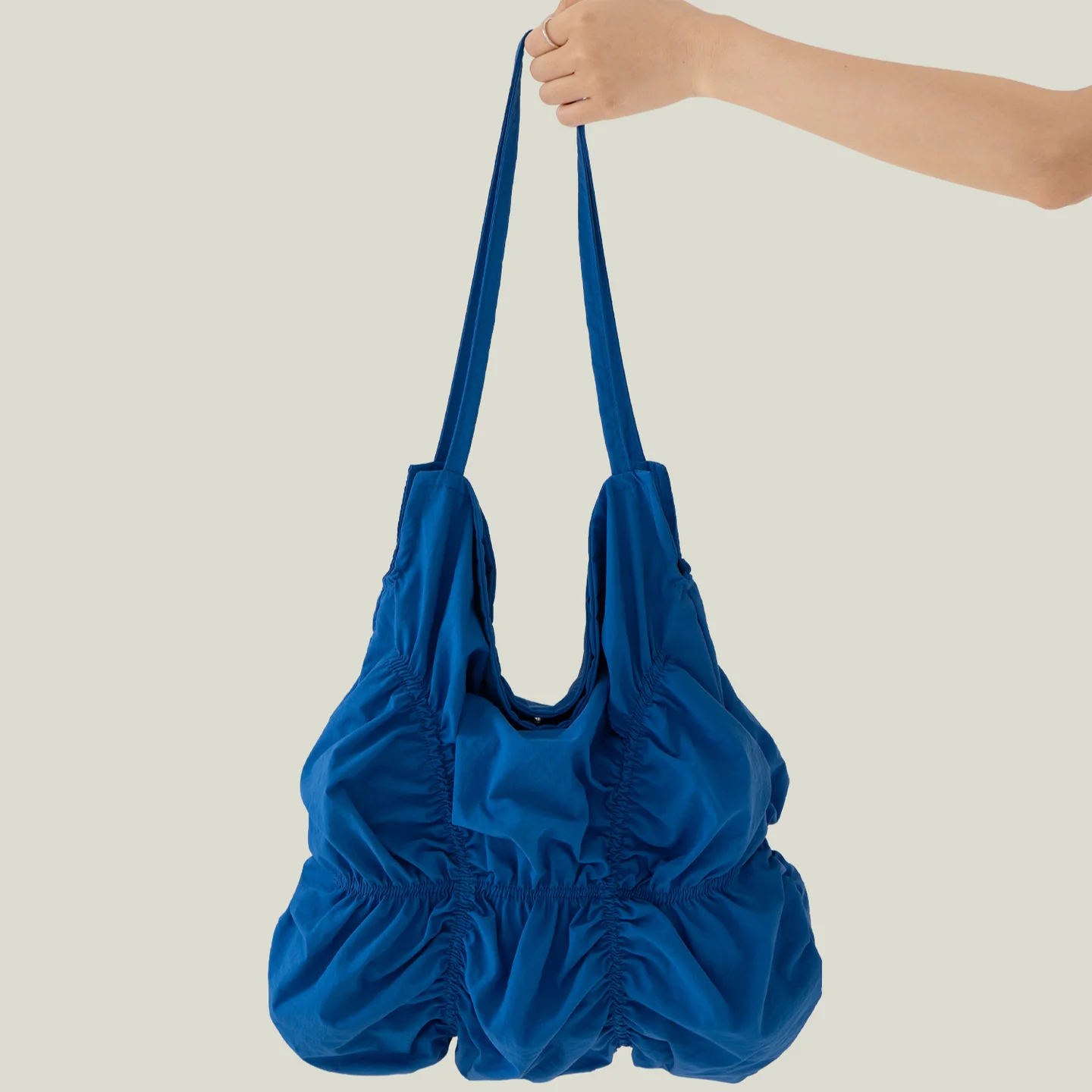 New Pleated Nylon Tote Bag Large Capacity Casual And Versatile Handbag/shoulder Bag