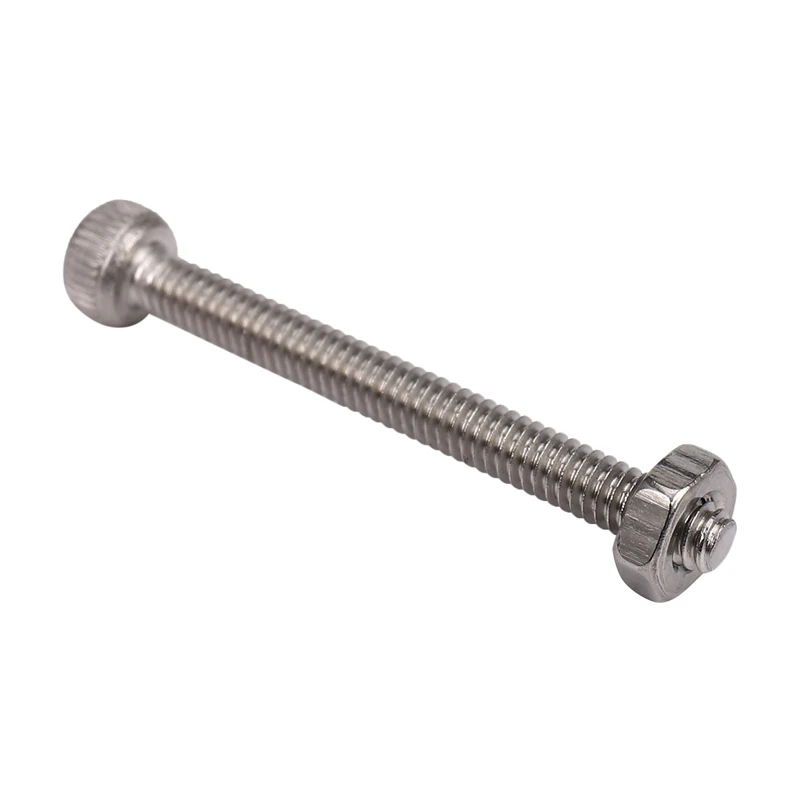 M2 x 20mm Długie gniazdo sześciokątne Śruby radełkowane Zestaw śrub i nakrętek 20 szt.