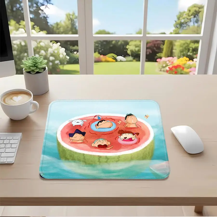 

Забавный водонепроницаемый коврик для мыши Shin-chan, офисный коврик, коврик для компьютера, ноутбука, клавиатуры, игровой консоли, аксессуары для стола