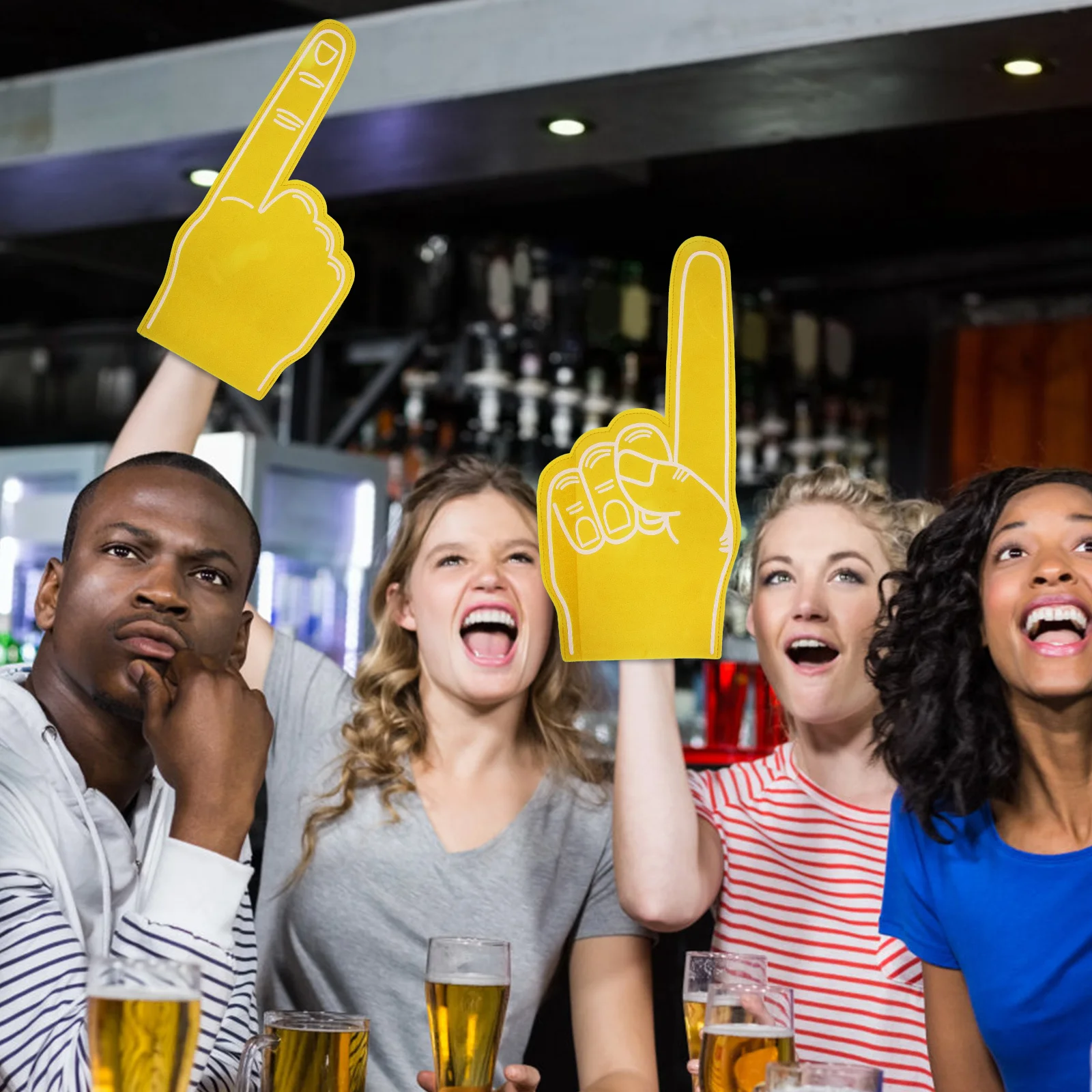 

3Pcs Foam Fingers Cheerleading Foam Hands Soft Comfortable Sports Event Cheer Props Noise Makers Team Spirit Party Supplies