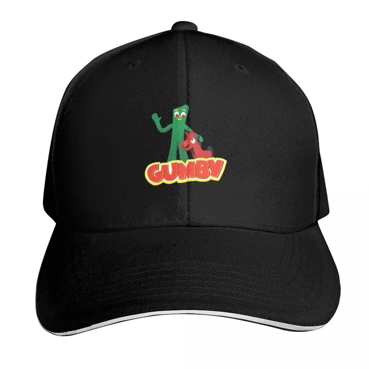 

Art Gumby And Pokey Lover Gifts Baseball Cap Beach Outing Visor fun hats Military Cap Man Men's Women's