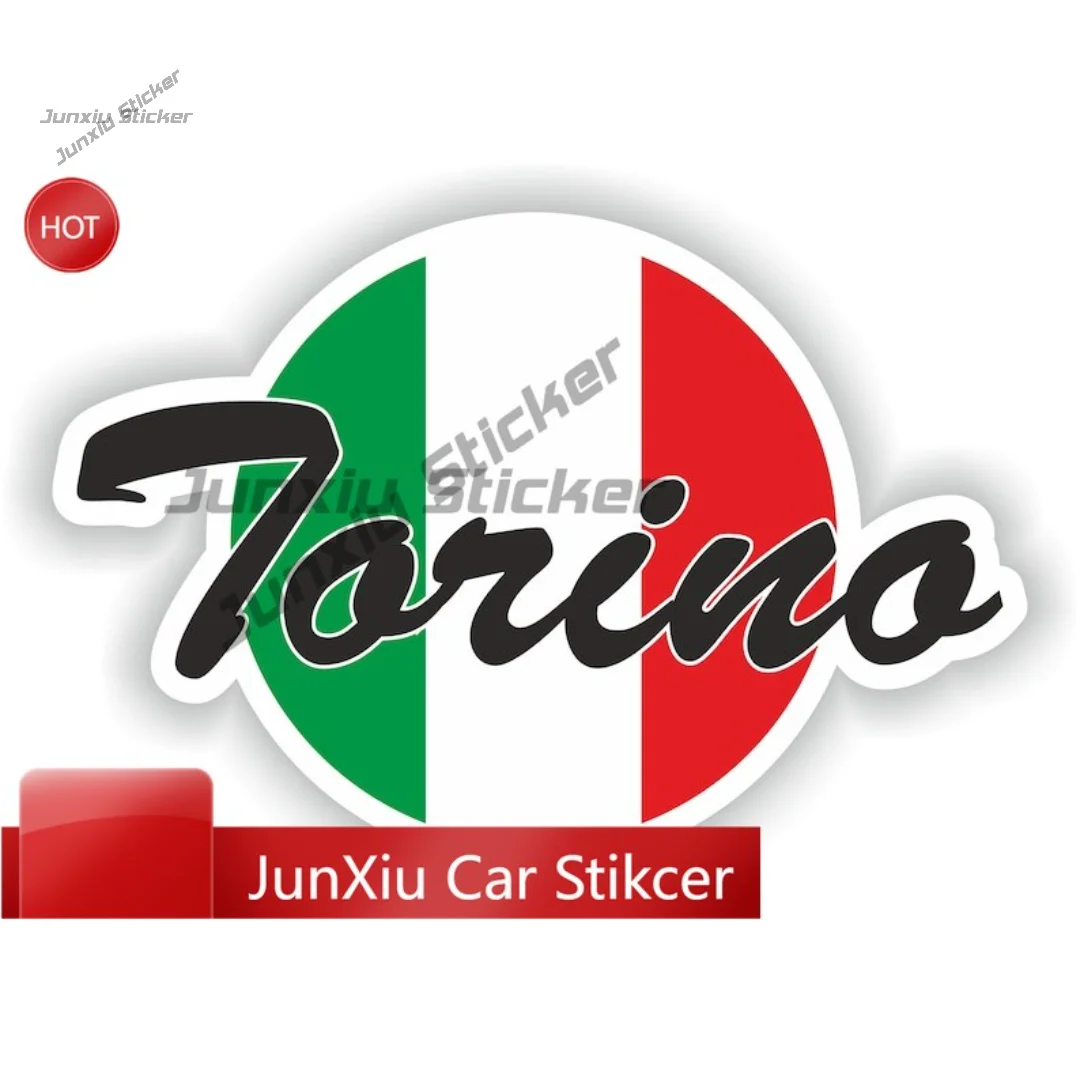 

Torino Italy Country Code Oval Sticker with Long Lasting Auto Accessories For Door Fridge Sun Protection Decoration Auto