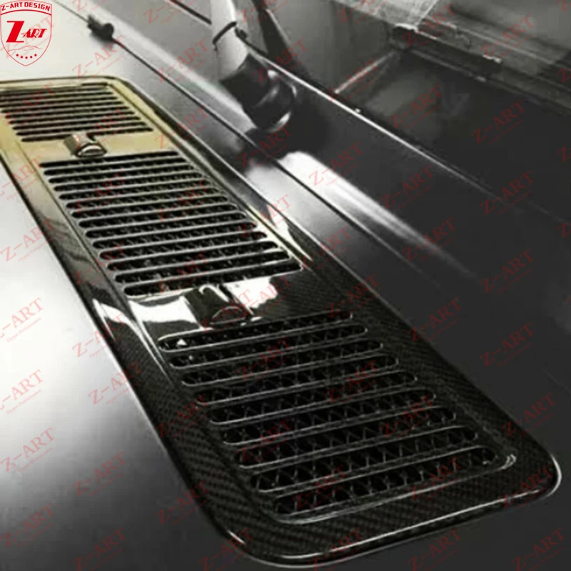 Z-ART W464 G Wagon Dry Carbon Fiber Engine Lid Vents 2019+ G Class Carbon Fiber Engine Hood Duct for W464 Engine Bonnet Vents