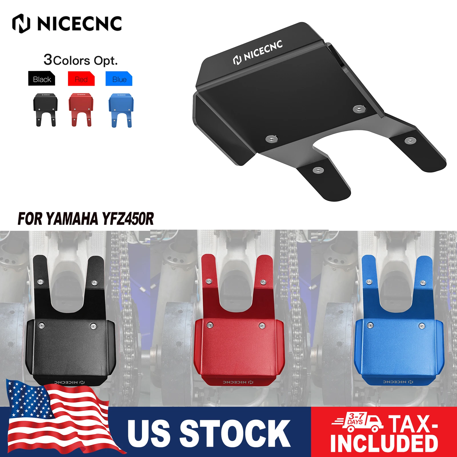 NICECNC YFZ 450R سوينغ الذراع لوحة التزلج الحرس لياماها YFZ450R 2009-2024 YFZ450RSE 2014-2024 YFZ450X 2010-2011 البليت الألومنيوم