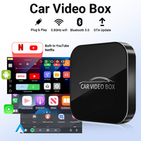 2024 New Smart Car Video Box Carplay Adapter Wired to Wireless Carplay& Android Auto Cars Smart AI Box For Netflix Youtube