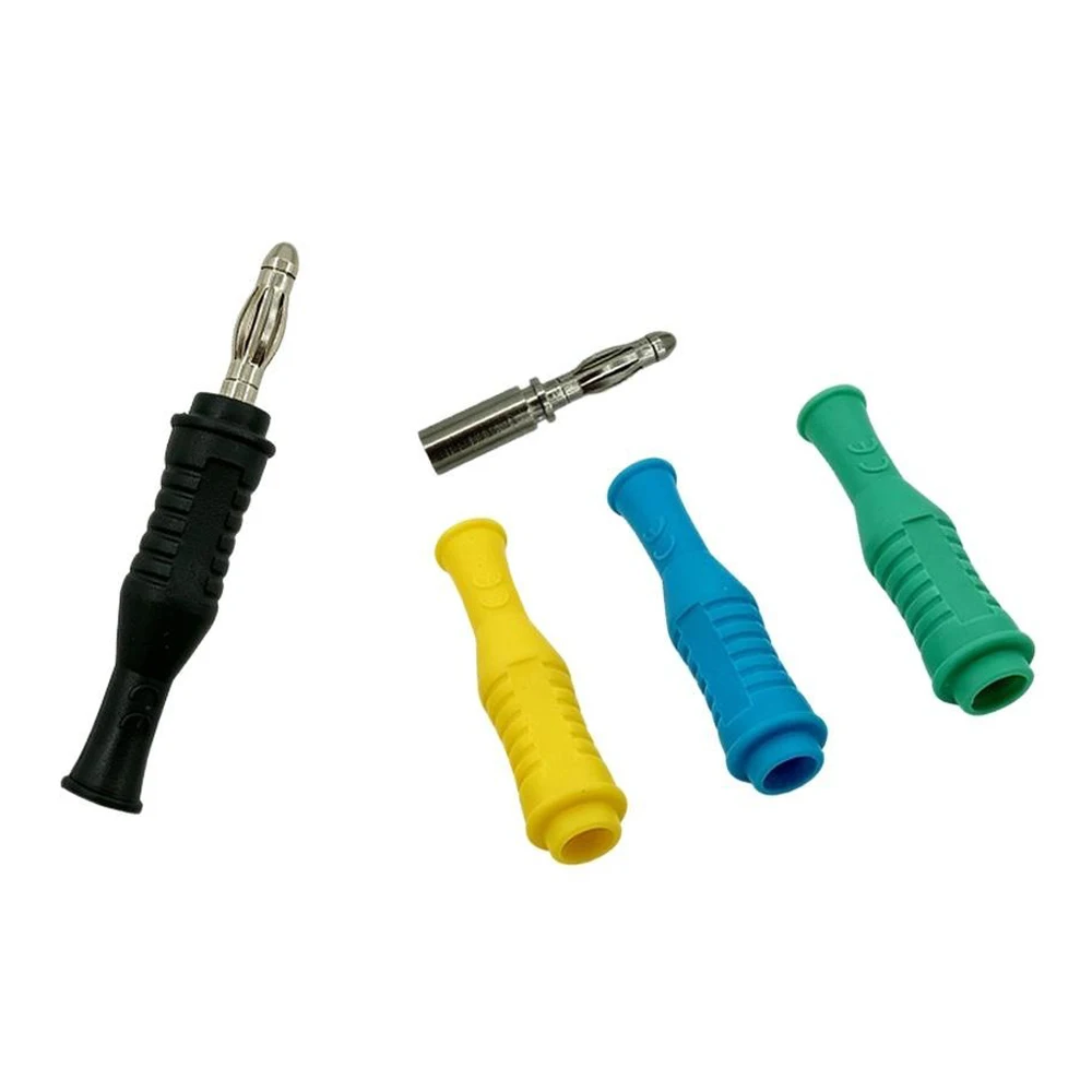 1PCS 4mm Solderless Banana Plug Max 36A 600V Terminal Connector Multimeter Test Accessory for Electrical Measurement Testing