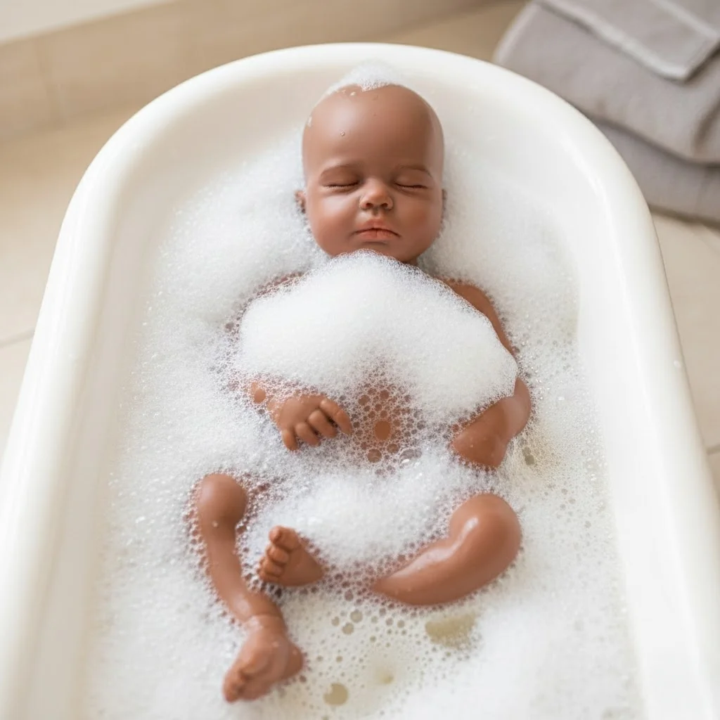 

45 см открытый рот темная кожа девушка Loulou полностью твердая силиконовая кукла реборн расписная/неокрашенная африканская кукла новорожденного Boneca Reborn