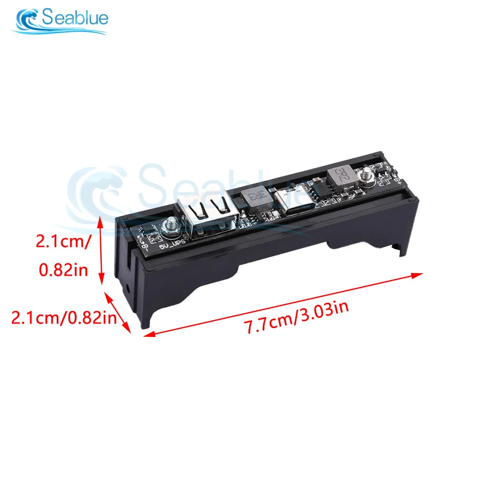 Ładowarka do akumulatorów litowych typu C 5 V UPS 18650 DC-DC Step Up Booster Converter Ładowanie Zasilacz awaryjny