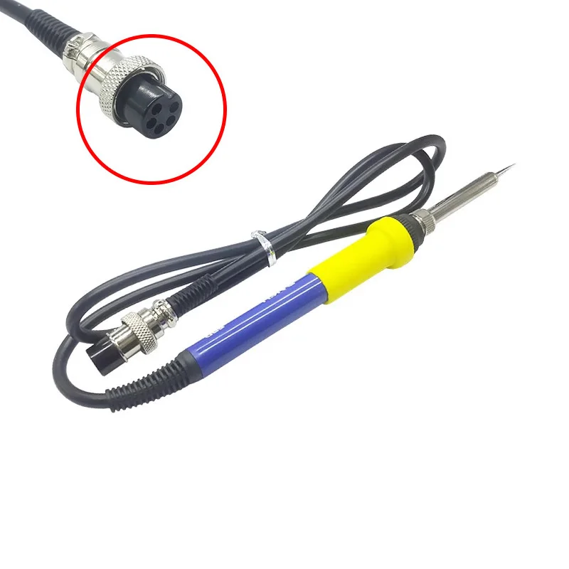 BAKU Elektryczna lutownica z wymiennym uchwytem lutowniczym i złączem żeńskim DIN 5 do stacji spawalniczej ESD 878L2 601D 603D