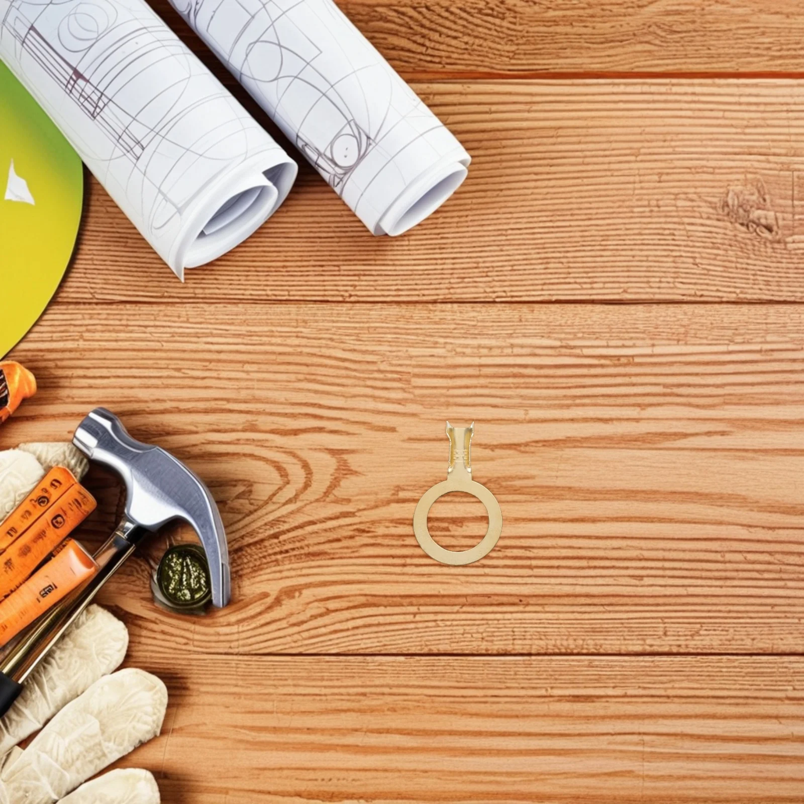 

100Pcs Grounding Terminal Copper Open O-Type Wire Connectors Heavy Duty Crimp Lugs for Electrical Automotive Marine