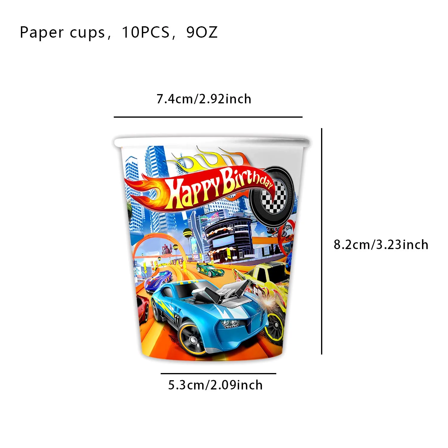 Hot Wheels Wheel Car Birthday Party Decoration Balloon Disposable Tableware Children's Supplies Boys' Party Supplies Toy