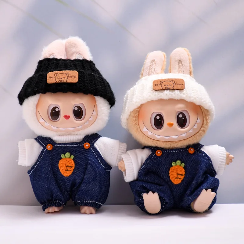 

1st-3rd Gen Labubu Clothes Turnip Overalls for Labubu Vinyl Pendant Dolls Labubu Clothes EXO KPOP Girls Favorite
