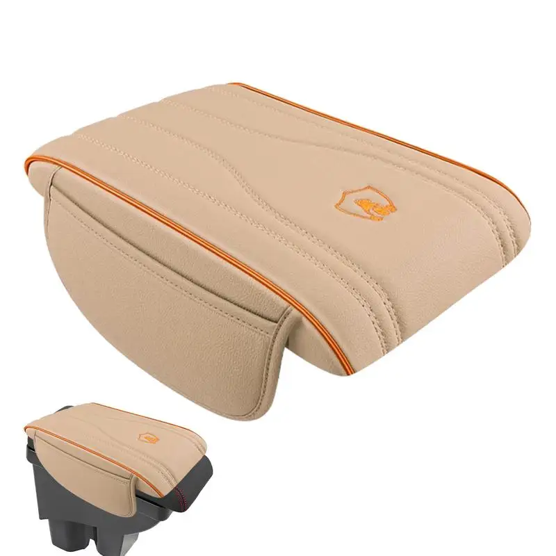 

Чехол на подлокотник для центральной консоли автомобиля, удлиняющие накладки, кожаный подлокотник, коробка для сиденья, подушка на локоть, защита от царапин, авто подлокотник, чехол на коробку